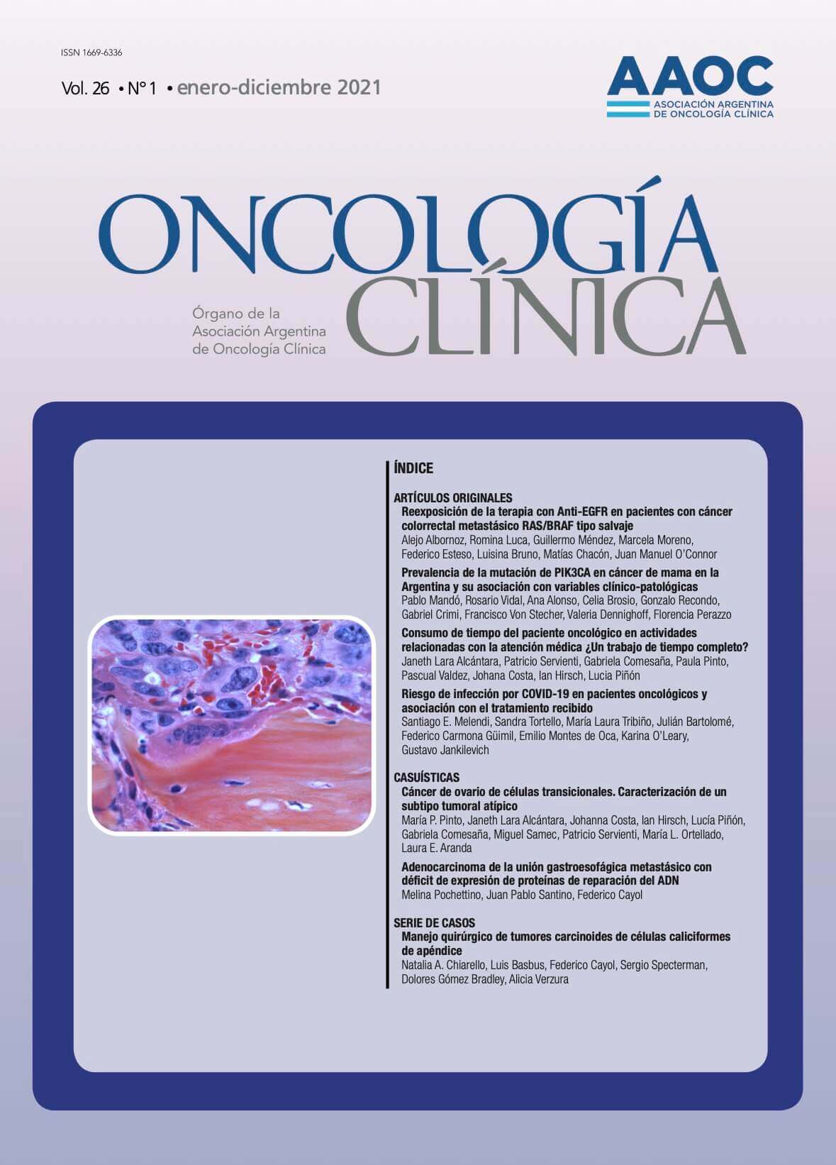 					Ver Vol. 26 Núm. 1 (2021): Oncología Clínica
				