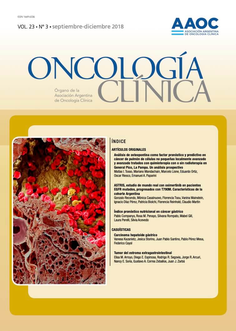 					Ver Vol. 23 Núm. 3 (2018): Oncología Clínica
				